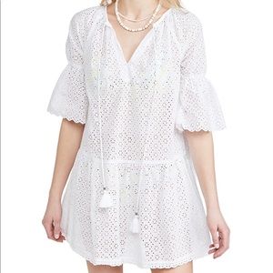 Playa Lucila Eyelet Cover Up Beach Dress